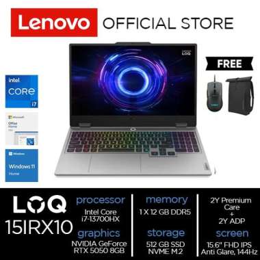 Lenovo LOQ 15IRX10 Core i7-13700HX 12GB 512GB SSD RTX 5050 8GB GDDR7 W11+365+OHS2024 NON PAKET