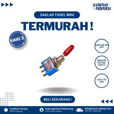 Saklar Togel / Toggle Mini 3 Pin / 3 Kaki