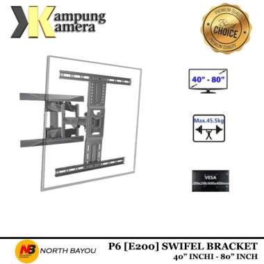 North Bayou NB P6 / NB E200 Braket Swivel Bracket TV LCD LED 43 50 55 65 75 inch