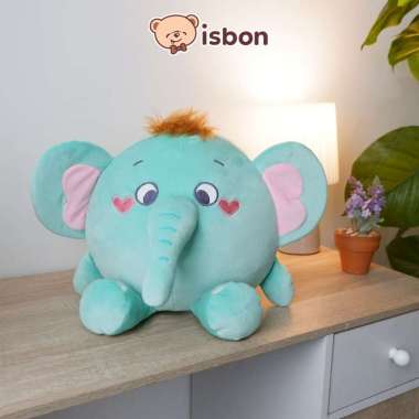 ISTANA BONEKA Gajah Bumble Bulat Rambut Pendek Gendut Mainan Anak Hadiah Ultah Halus Lembut Premium 