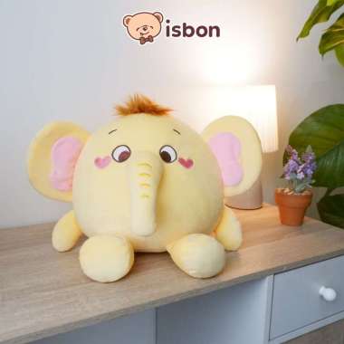 ISTANA BONEKA Gajah Bumble Bulat Rambut Pendek Gendut Mainan Anak Hadiah Ultah Halus Lembut Premium 
