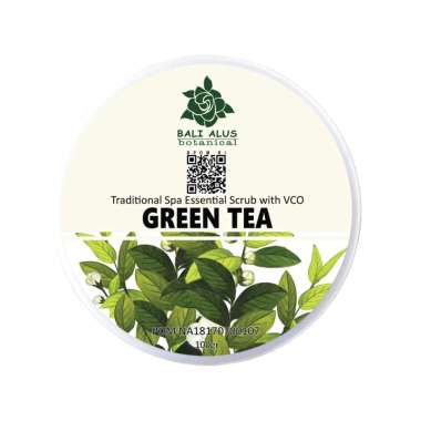 Bali Alus Lulur Spa Cream 100 gr Scrub Lulur Bali Mandi Kulit Halus Green Tea