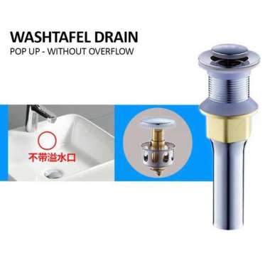 Afur Wastafel Kepala Sifon Washbasin Drain Avur Washtafel Stainless, Model POP UP | MDL1