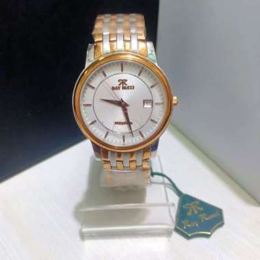 JAM TANGAN PRIA RAY RUCCI RANTAI KOMBINASI WATER RESISTANT 3 ATM ORI
