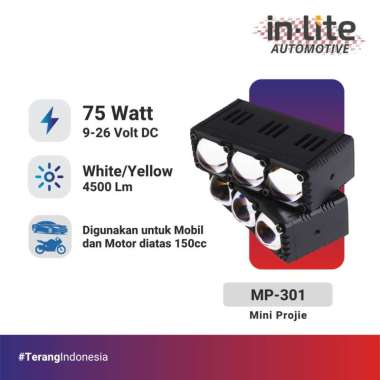 in-Lite Automotive LED Lampu Mobil dan Motor - Mini Projie INAMP301 1 SET (isi 2 pcs)