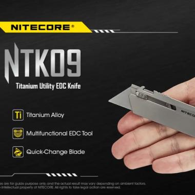 Nitecore NTK09 Titanium Utility EDC Knife