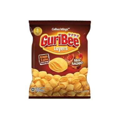Guribee Keripik Kentang BBQ Balado 68 gr
