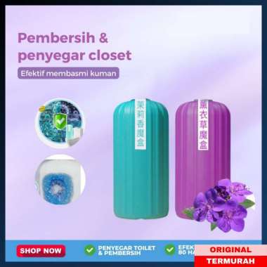 Toilet Cleaner Penyegar Otomatis 200 Gram Magic Wash WC Bau Hilang LAVENDER-UNGU