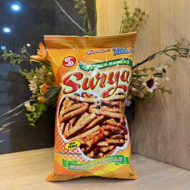 Kerupuk Bawang Surya Asli Makassar β Rasa Pedas & Original Bawang | Oleh-Oleh Khas Makassar 225gr Pe