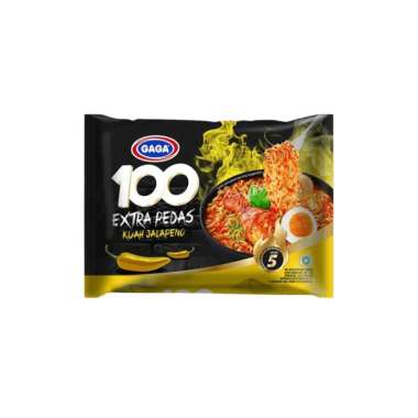 Promo Harga Gaga 100 Extra Pedas Kuah Jalapeno 75 gr - Blibli