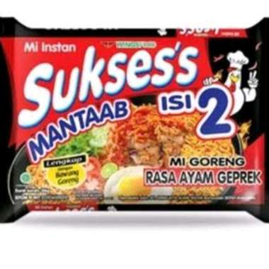 mie sukses isi 2 ayam geprek (1pcs)