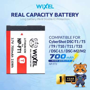 WIXEL Baterai Kamera NP-FT1 for Sony CyberShot DSC T1 T5 T9 T10 T33 L1 M1 T11 T3 T77 M2 Camera Batte