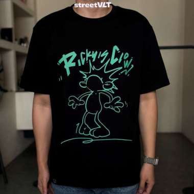 RIC Ricky is Clown Discovered Glow in the Dark Tee L Black