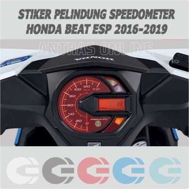 Sticker Pelindung Speedometer Honda Beat ESP 2016-2019 - Stiker Anti Gores Spido Merah