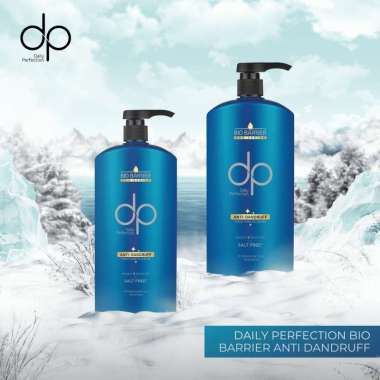 DP Daily Perfection Bio Barrier Shampoo Anti Dandruff - Salt Free Shampo Bebas Garam Sampo Keratin Biotin Sampoo Rambut Lebih Sehat Anti Rontok Ketomb