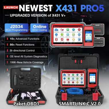 Scanner LAUNCH X431 PRO5 Diagnostic Scanner J2534 Reprogramming Tool 2 years update