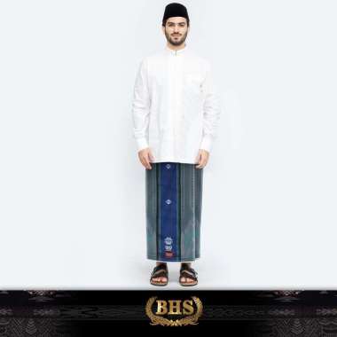 Sarung BHS Excellent Gold Motif E52 SGB SJ Biru