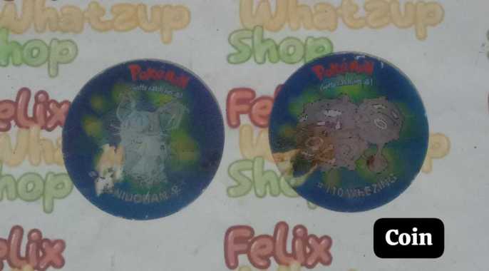 Pokemon Coin Tazos Coin Nidohan
