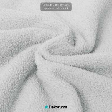 Dekoruma NOMIYA Selimut Sherpa Fleece / Selimut Tidur / Selimut Lembut 120x147CM Abu-Abu