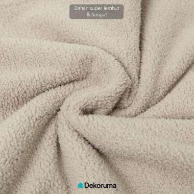 Dekoruma NOMIYA Selimut Sherpa Fleece / Selimut Tidur / Selimut Lembut 120x147CM Cokelat