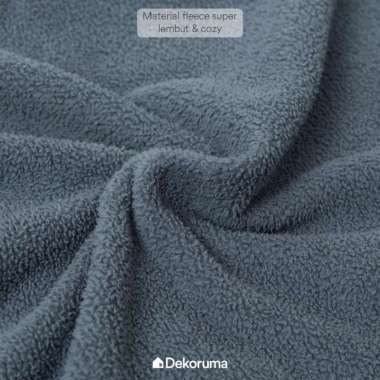 Dekoruma NOMIYA Selimut Sherpa Fleece / Selimut Tidur / Selimut Lembut 120x147CM Biru
