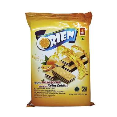 UBM Orien - Wafer Jeruk Krim Cokelat - 230 gr
