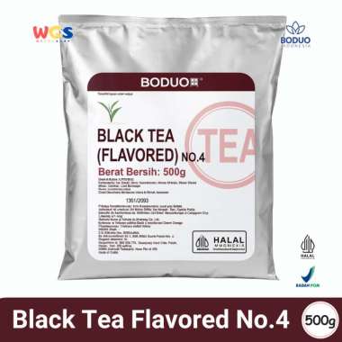BODUO Black Tea Flavored No.4 500g – Bubuk Teh Hitam Praktis untuk Minuman Kekinian & Usaha