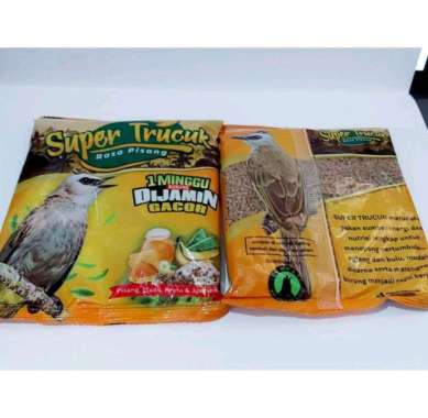 PAKAN BURUNG SUPER TRUCUK VOER PUR PELER RASA PISANG