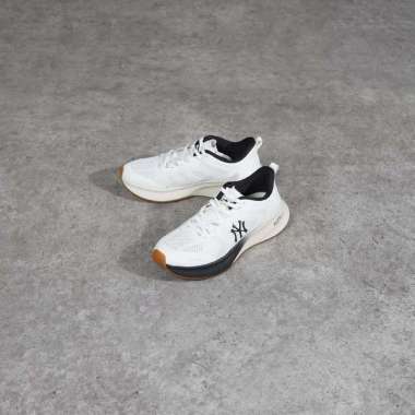 Sepatu MLB NY ATH FLOW BLACK WHITE SNEAKER 100% ORIGINAL 38