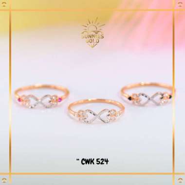 CINCIN WANITA TERBARU MODEL LOVE INFINITY EMAS ASLI EMAS MUDA KADAR 6K (300) & 8K (375) CINCIN WANIT