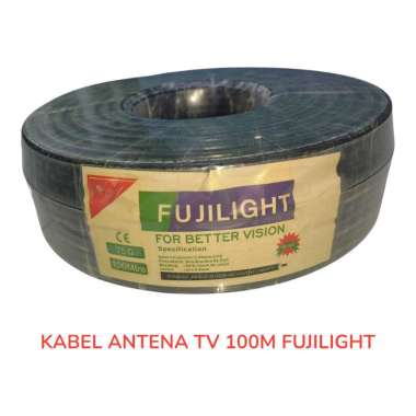 Kabel Antena TV Fujilight 100m Kabel Hitam Antena TV