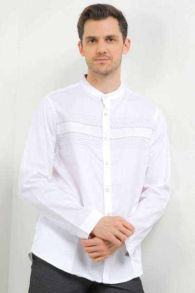 Cardinal Kemeja Koko Lengan Panjang Big Size C2934N08A White 5XL