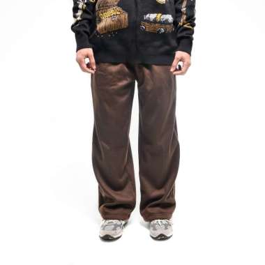 Dryroots Inc. Sweetpants Y2K Loose Baggy Fit Fleece Celana Jogger Training XL Brown