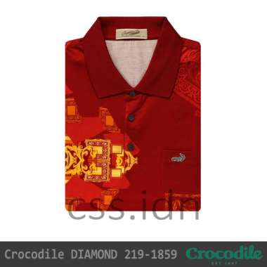 Kaos Kerah Pria Crocodile Diamond 219-1859 Merah XL
