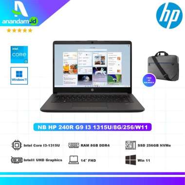 HP 240R G9 Intel Core i3-1315U 8GB SSD 256GB 14″ FHD W11
