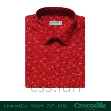 Kemeja Pria Lengan Pendek Crocodile 727-1985 Merah XL