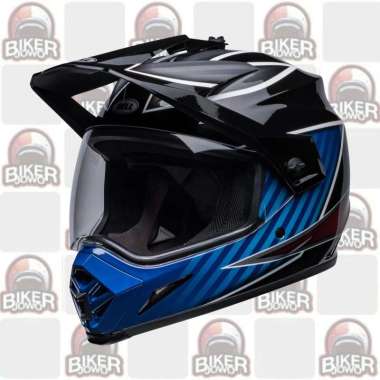 Bell MX-9 Adventure Mips Helm Adventure Helm Retro Fullface Retro Classic Helmet DALTON BLACK BLUE X