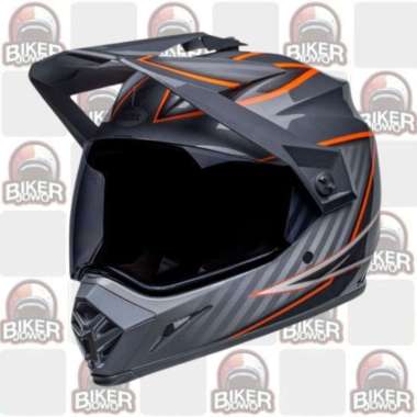 Bell MX-9 Adventure Mips Helm Adventure Helm Retro Fullface Retro Classic Helmet DALTON BLACK ORANGE