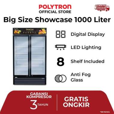 POLYTRON Showcase 1000 Liter SCN 1020 - free pengiriman serang cilegon