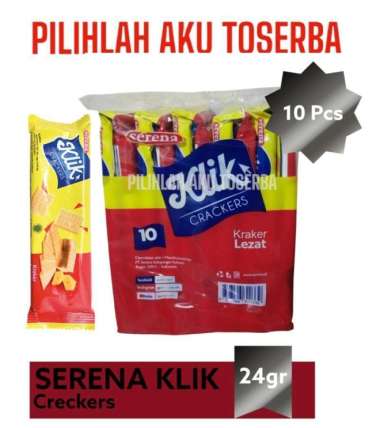 Biskuit Serena KLIK CRACKERS 24 gr - ( HARGA 1 PACK )