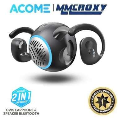 ACOME A21 EARPHONE OWS AND SPEAKER BLUETOOTH 5.4 2IN1 LOW LATENCY STEREO SUPER BASS