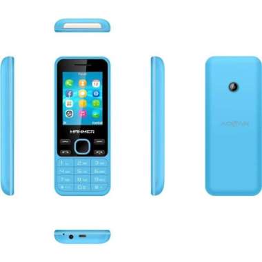 ADVAN HAMMER R6 Feature Phone CandyBar HP Murah Garansi Resmii blue