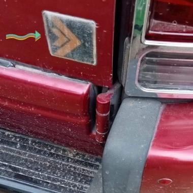 Stiker Body Pintu Belakang Logo Sersan PANTHER KOTAK