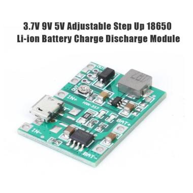 Modul Kit Charger Baterai SERi Li-ion 18650 3.7V to 27V Step Up Adjust