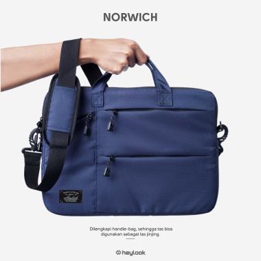 WARNA NAVY TAS SELEMPANG LAPTOP 14 - 15 inchi / WATERPROOF / TAS LAPTOP (J265)