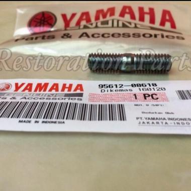 Baut Tanam Knalpot 95612-08618 Mio J, Mio GT, Xeon Lexi nmax aerox 2pc