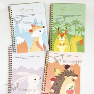 Buku Tulis Catatan Bergaris | Ruled Notebook Joyko NB-711 Memories A5 Random