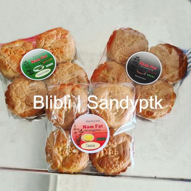 Moon Cake Kue Bulan NAM FAT NAMFAT Lapia Tausa Tau sa Pandan Kacang Hitam Singkawang Kacang Hitam