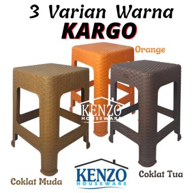 Bangku Kursi Rotan Bakso Baso Plastik Bangku Rotan Tinggi (KARGO)