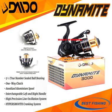REEL DAIDO DYNAMITE 6 BEARING ONE WAY 800 1000 2000 3000 4000 6000 - REEL PANCING 3000